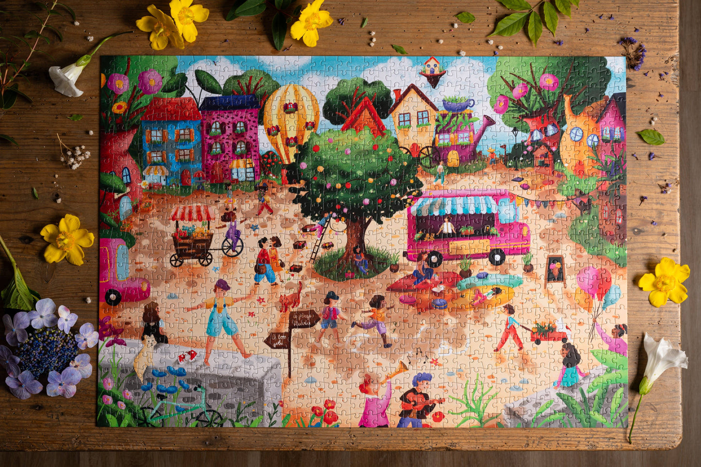 Trevell bloemenvierkant puzzel — 1000 stukjes