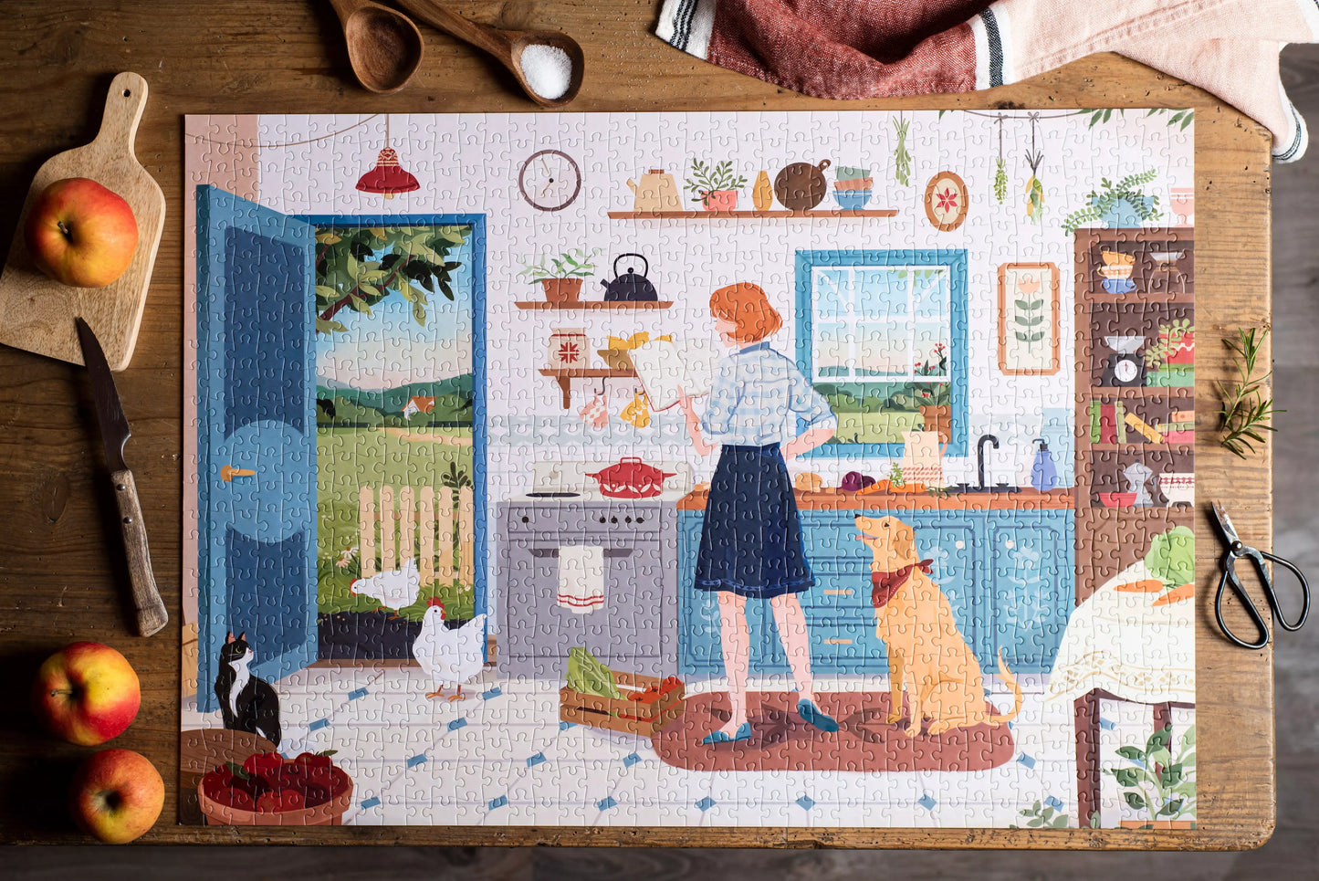 Country Kitchen puzzel van Trevell – 1000 stukjes