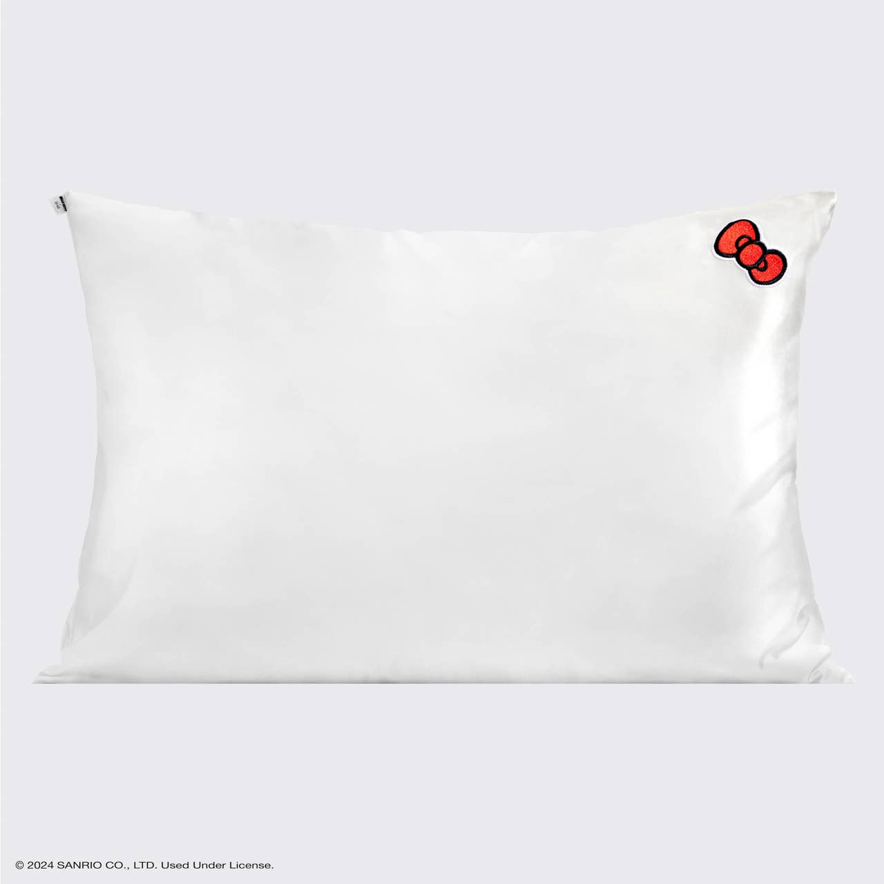 Hello Kitty x Kitsch kussensloop - effen ivoorkleur met Kitty strik
