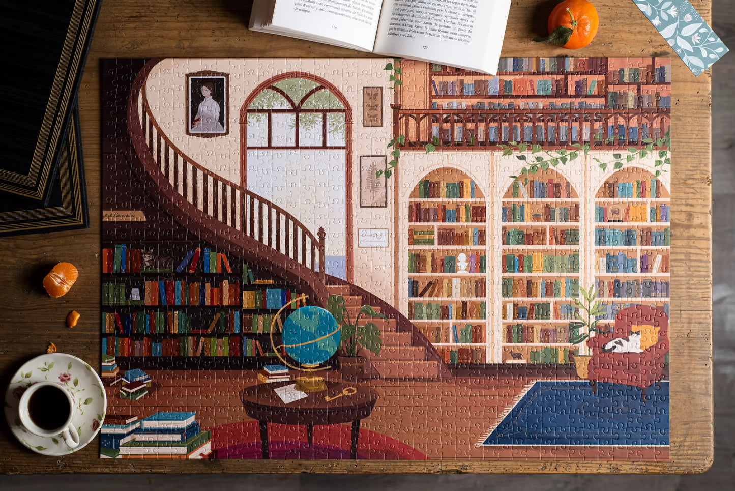 Puzzel Bij de Bibliotheek - Trevell - 1000 en 1500 stukjes