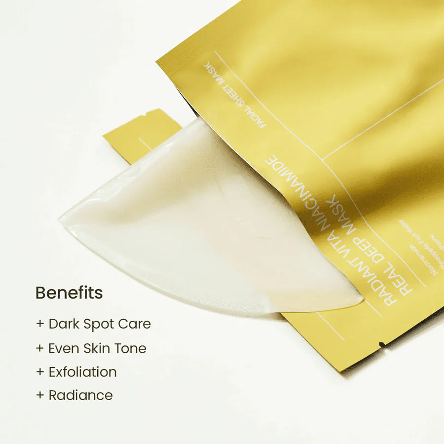 Stralend Vita Niacinamide Masker - revitaliseert doffe huid
