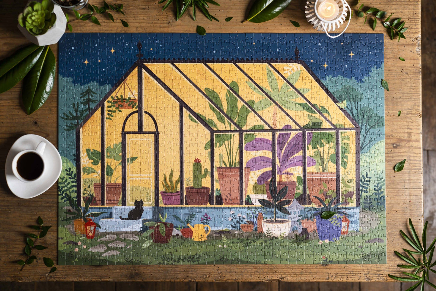 Midnight Greenhouse puzzel - Trevell - 1000 stukjes