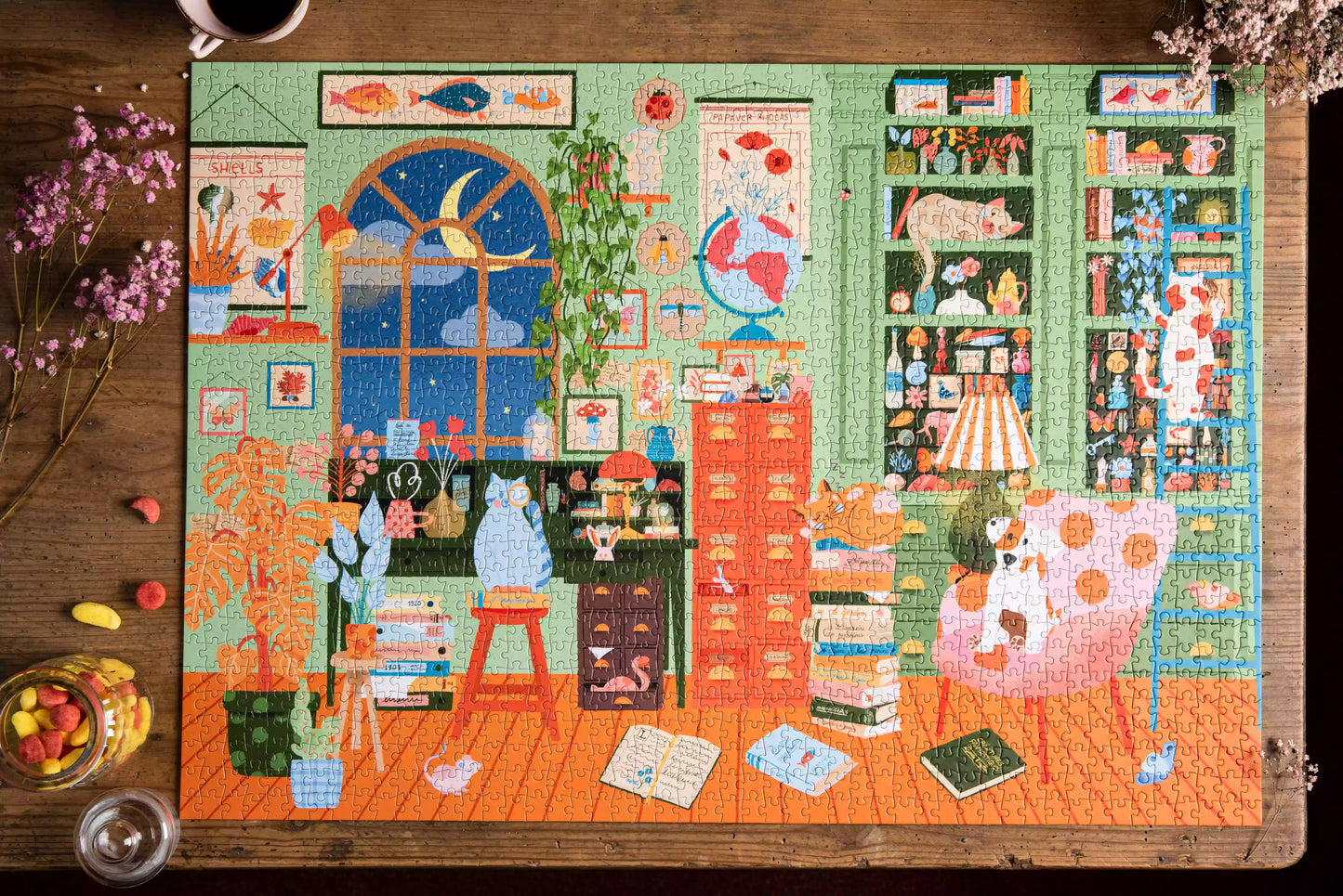 Bureau of Curiosities puzzel van Trevell - 1000 of 1500 stukjes