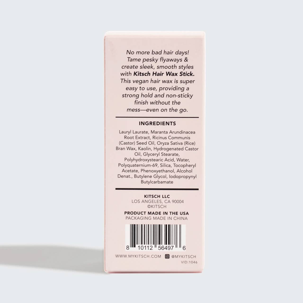KITSCH haarwaxstick – 100% plantaardige vegan wax met voedende castorolie