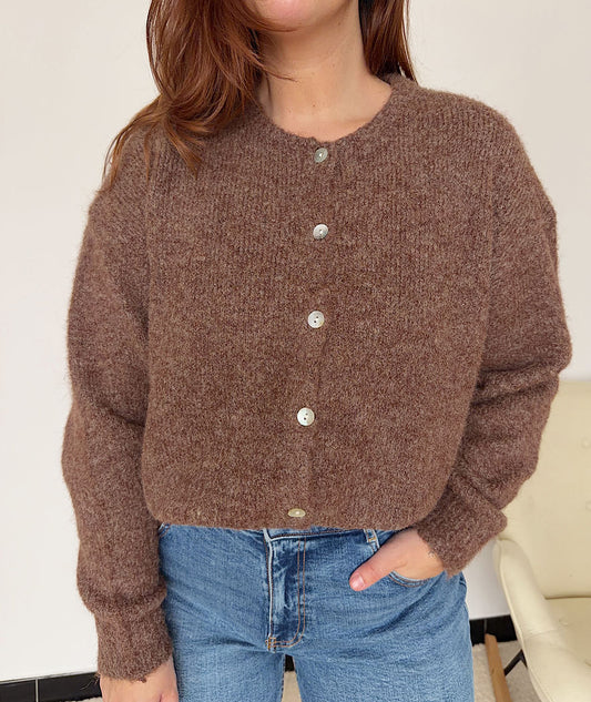 MOCHA SOFT CARDIGAN