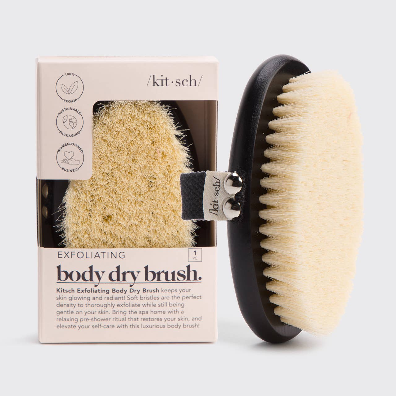 KITSCH exfoliërende droge lichaamsborstel